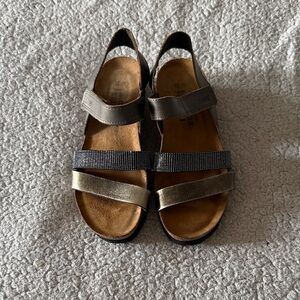 Naot Women's Krista Sandals in Gray and pewter 36